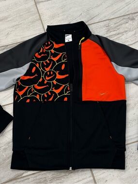 Nike N98 Smile Track Jacket Black Red Grey Yellow Men's Size S Jacket